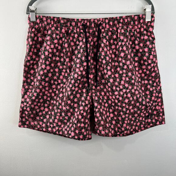 NWT Solid & Striped Pink Floral Geo Men's The Classic Shorts Mid-Length Swim M - Picture 2 of 8